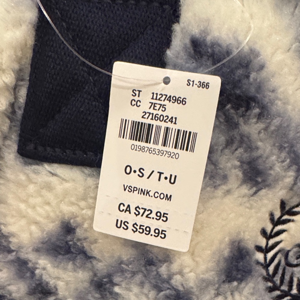 NWT VS Pink Sherpa Weekend Bag - Picture 3 of 4